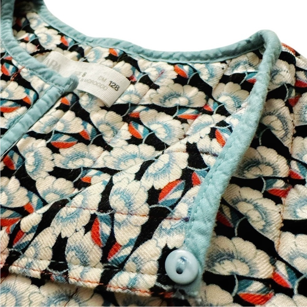Zara | Multi-Colored Quilted Blouse (8) - Picture 3 of 4